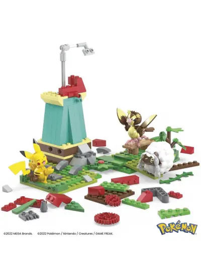 HKT21 MEGA™ Pokémon™ Countryside Windmill - Yel Değirmeni Kasabası Seti 240 parça +7 yaş