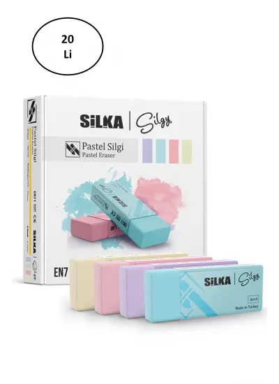 Silka Pastel Silgi 4 Renk 20Li