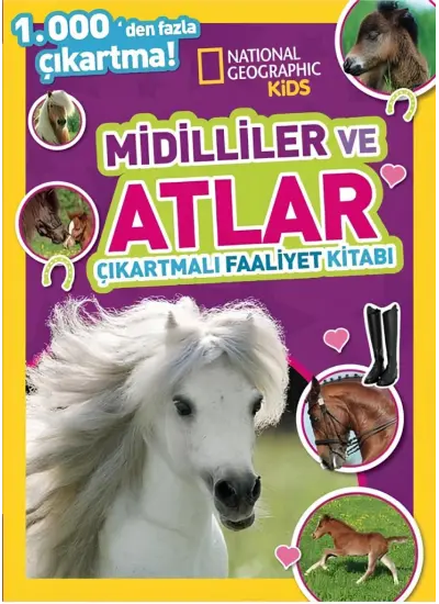 Nessiworld National Geographic Kids Midilliler ve Atlar Çıkartmalı Faaliyet Kitabı