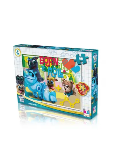 PDP709 Puppy Dog Pals 50 Parça Çocuk Puzzle -KS Puzzle