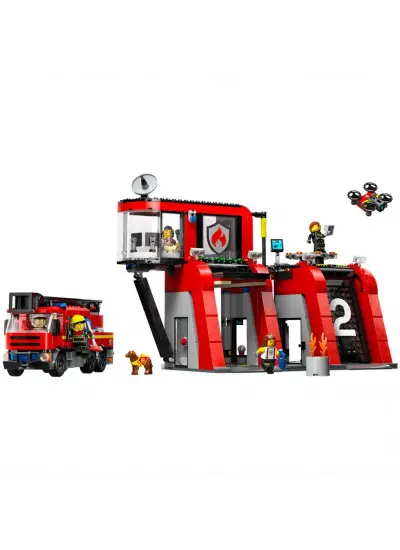 LEGO City İtfaiye Kamyonlu İtfaiye Merkezi 60414