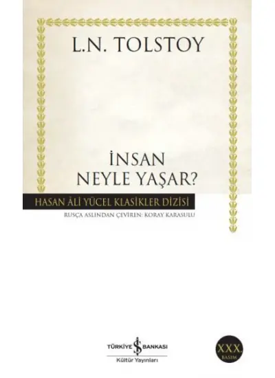 İnsan Neyle Yaşar - Hasan Ali Yücel Klasikleri  (4022)