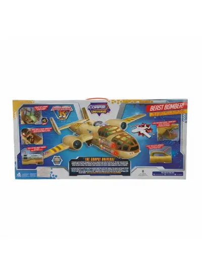 NessiWorld 33938 The Corps Universe Beast Bomber Sesli ve Işıklı Askeri Uçak