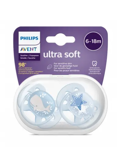 Avent Ultra Soft Emzik 6-18 Ay Erkek