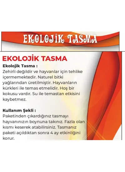 Ekolojik Tasma - Pire Tasması - 77 Cm