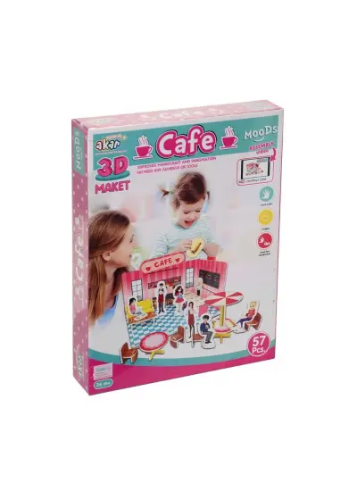 Cafe Maket 3 Boyutlu Puzzle