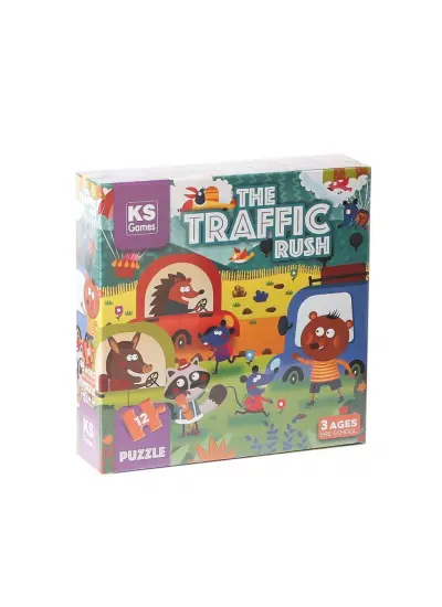 PRS 32702 The Traffic Rush Pre School Puzzle 12 Parça