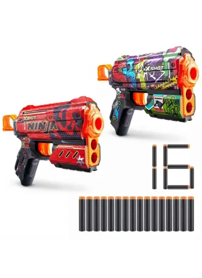 Nessiworld X-Shot Skins Flux 2li Blaster 16 Dartlı