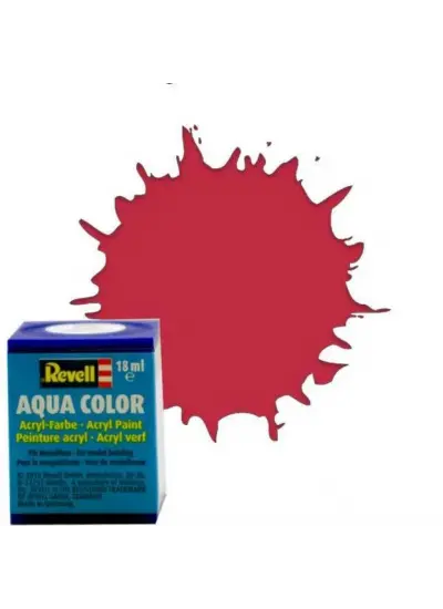 NessiWorld Aqua Color Carmine Red - Mat Boya- 18 ml