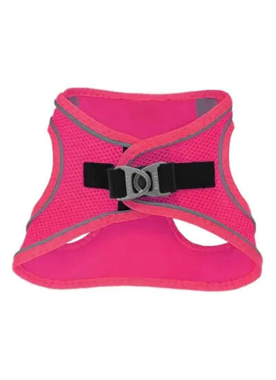 Üç Kilitli Sportif Kedi Köpek Göğüs Tasması 20-24 cm XXX-Small Pembe