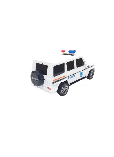 Uzaktan Kumandalı Mercedes Polis Jeep 1:20 Ölçek 18 Cm Beyaz - 13578-887