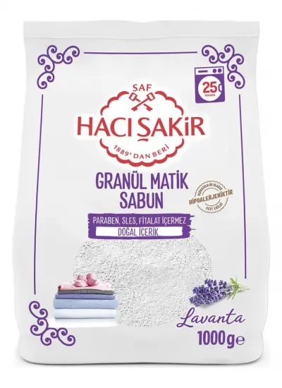 Nessiworld Hacı Şakir Granül Matik Sabun Lavanta 1000 Gr