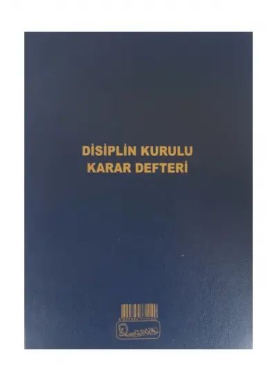 Kocaoluk Disiplin Kurulu Karar Defteri Cilt Kapak