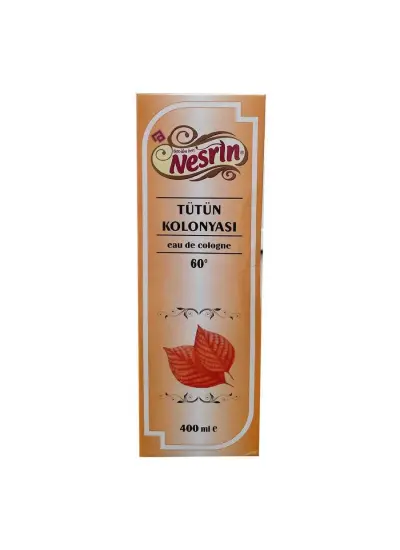 Tütün Kolonyası 60 Derece Kutulu Pet Şişe 400 ML