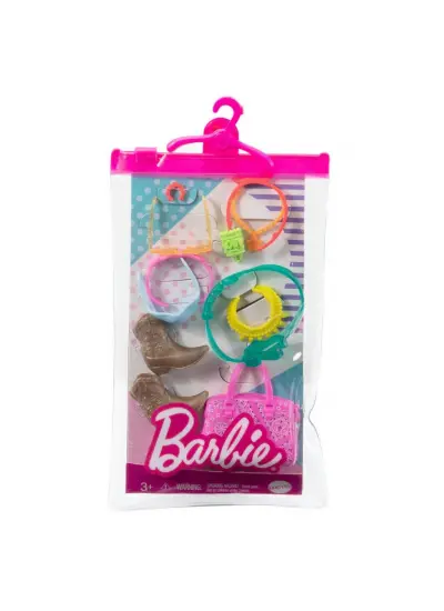 GWD98 Barbie'nin Moda Aksesuarları Paketleri / Asorti Seçilemez.