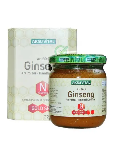 Arı Sütü Ginseng Polen Bal Karışımı 220 Gr