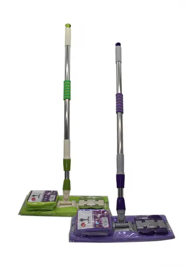 Mandallı Mikfrofiber Mop Paspas 1 Adet 110 Cm 360 Derece Döner Saplı Duvar&Zemin Silme Mop Mir4775