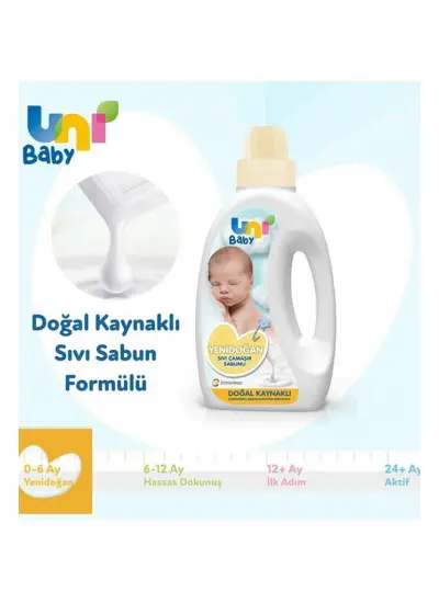 Nessiworld Uni Baby Yenidoğan Sıvı Çamaşır Sabunu 1500 ml