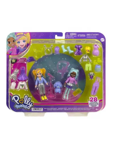 HNF51 Polly Pocket ve Arkadaşları Farklı Moda Aksesuarları Oyun Setleri