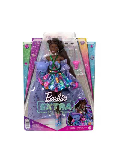 HHN13 Barbie Extra Fancy - Mor Kostümlü Bebek