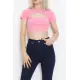 Dekolteli Crop Body Tozpembe