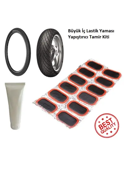 Büyük Lastik Yaması - Bisiklet - Motor Lastiği Yaması