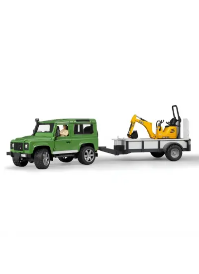 Nessiworld Bruder Land Rover Arazi Aracı Ve Jcb Mini Kazıcı BR02593