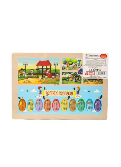 NessiWorld ONY-175-176-177-178 AHŞAP EĞİTİCİ PUZZLE OYUN PARKI