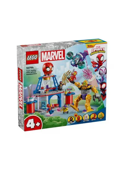 Nessiworld 10794 Lego Marvel Spidey - Spidey Takımı Ağ Örücü Karargahı 193 parça +4 yaş