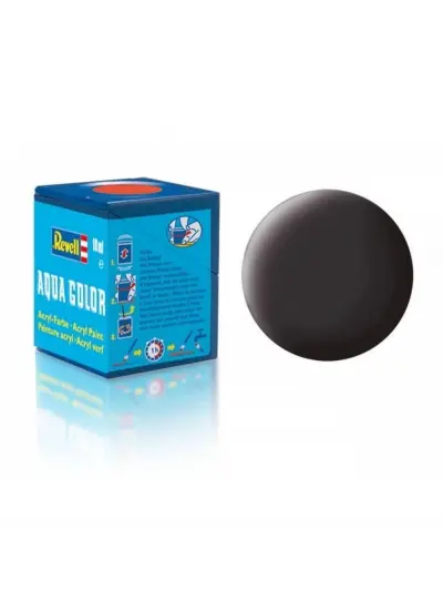 Aqua Color Tar Black - Mat Boya - 18 ml