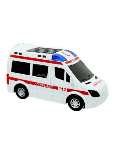 Pilli Sesli ışıklı  112 Ambulans Oyuncak