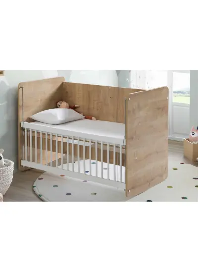 Nessiworld Babywhen Pratik Sallanır Anne Yanı Beşik 60x120 Ahşap