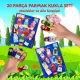 2 Set - 20 Parça  Meslekler ve Aile Üyeleri 20 Parça Parmak Kukla