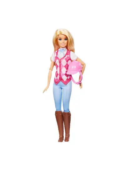 HXJ38 Barbie Binici Bebek - Malibu -Barbie Mysteries: The Great Horse Chase