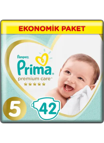 Prima Premium Care Bebek Bezi Ekonomik Paket 5 Beden 42 Adet