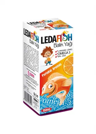Ledapharma Ledafish Balık Yağı 150 Ml Portakal Aromalı