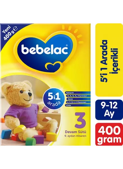 Bebelac 3 Devam Sütü 400g 9-12 Ay