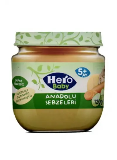 Hero Baby Anadolu Sebzeleri Kavanoz Mama 120g