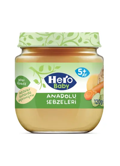 Hero Baby Anadolu Sebzeleri Kavanoz Mama 120g