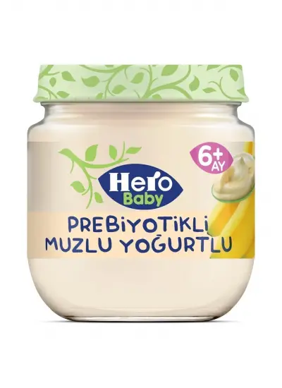 Hero Baby Prebiyotik Muzlu Yoğurtlu 120 gr Kavanoz Maması