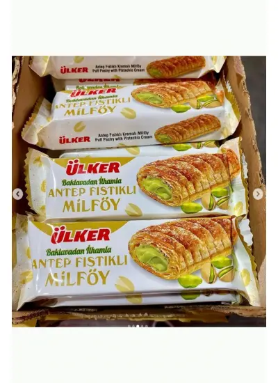 Ülker Antep Fıstıklı Milföy 28 Gr x 24 Adet