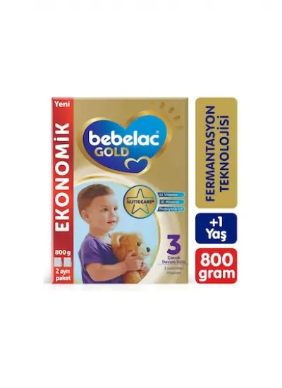 Bebelac Gold 3 Çocuk Devam Sütü 1 Yaş+ 800 G