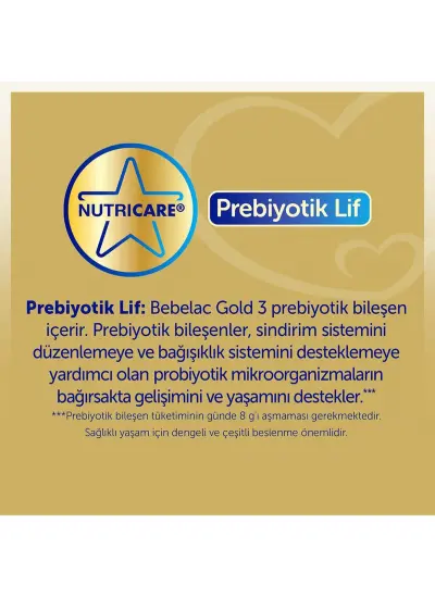 Bebelac Gold 3 Çocuk Devam Sütü 1 Yaş+ 800 G