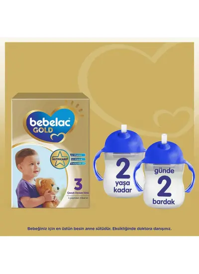 Bebelac Gold 3 Çocuk Devam Sütü 1 Yaş+ 800 G