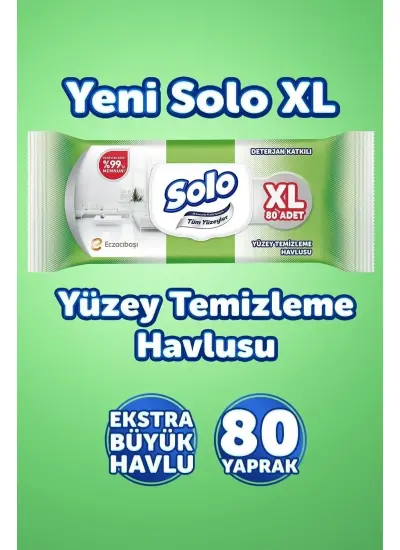 Solo Tüm Yüzeyler Islak Temizleme Havlusu Xl 160 Yaprak