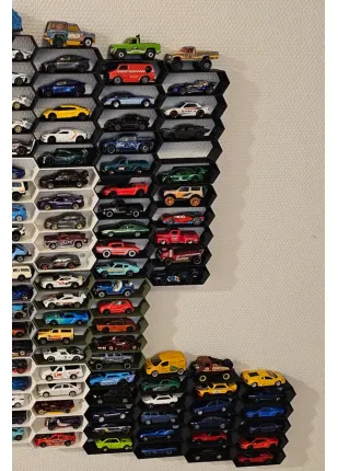 Oyuncak Araba Rafı Hot Wheels Uyumlu 10 Arabalık