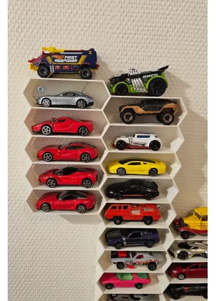 Oyuncak Araba Rafı Hot Wheels Uyumlu 10 Arabalık