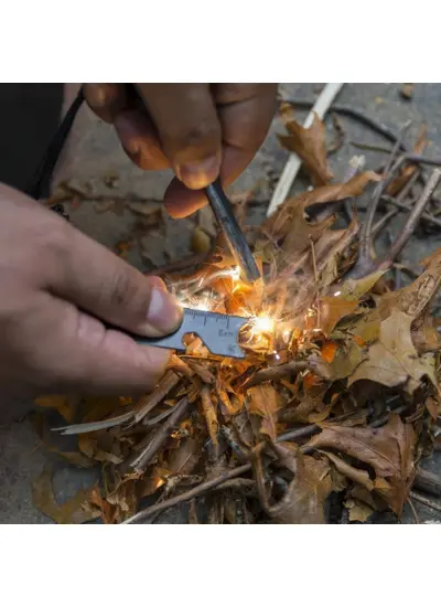 Survival Ateş Başlatıcı Magnezyum Çubuk Taş Hayatta Kalma Kiti