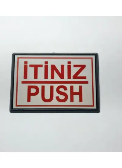 Pull Çekiniz Yapışkanlı Yönlendirme Tabelası 10 x 7 Cm Küçük Boy