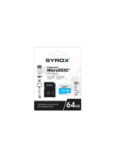 Syrox MC64 64GB Micro Sd Hafıza Kartı